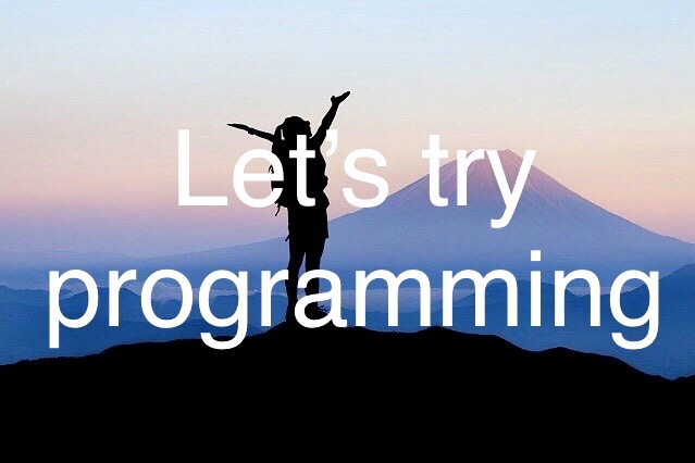 Let's try programming